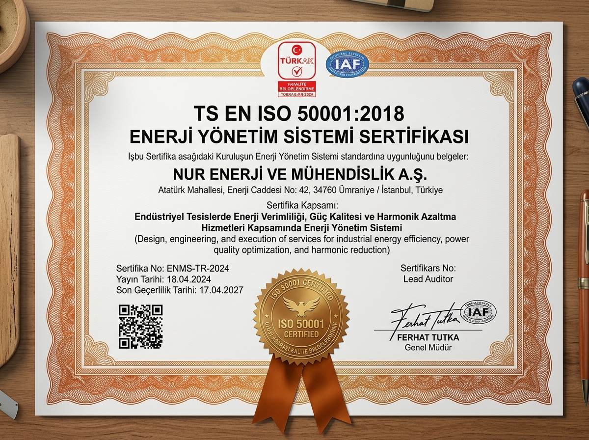 ISO 50001:2018 Enerji Yönetim Sistemi Sertifikası