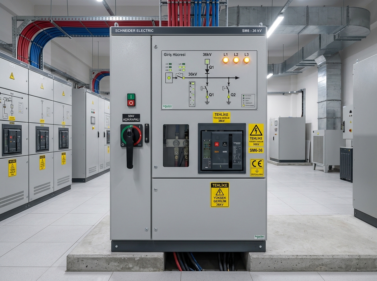 Schneider Electric SM6 36 kV Modüler Giriş-Çıkış Hücresi